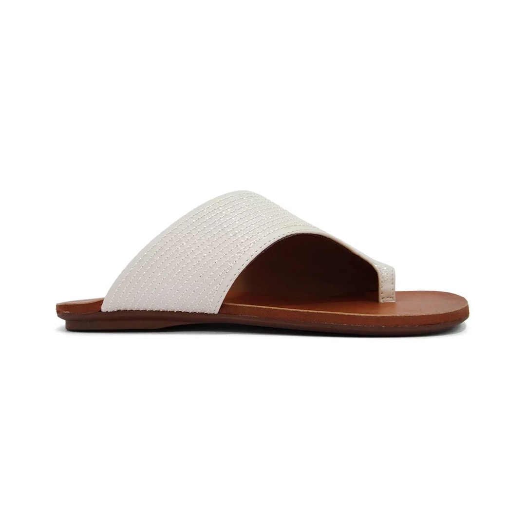 Chinelo Valentina Rasteira Feminino 23068 Off White