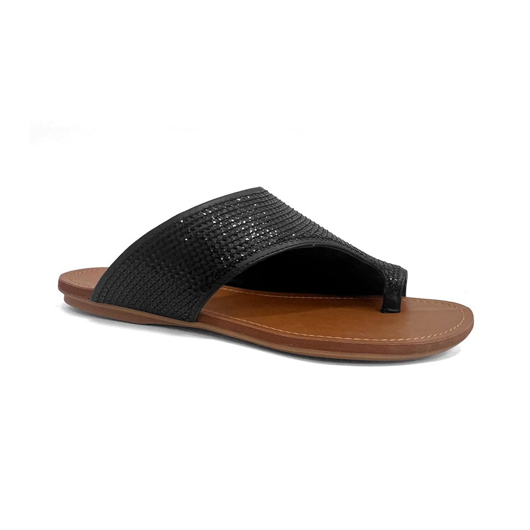 Chinelo Valentina Rasteira Feminino 23068 Preto