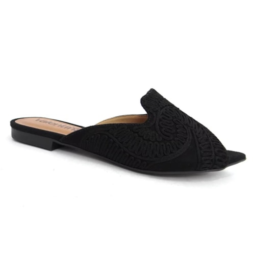 Chinelo Valentina Rasteira Feminino 371374 Preto