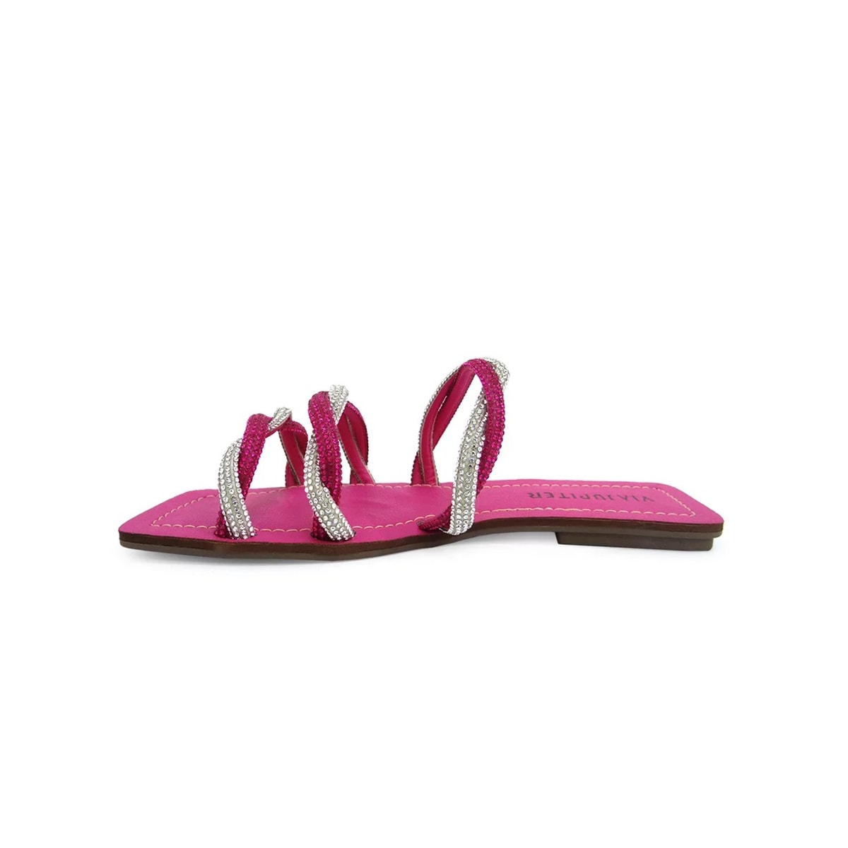 Chinelo Via Jupiter Rasteira 8725 Pink/Cristal Chinelo Via Jupiter Rasteira 8725 Pink/Cristal