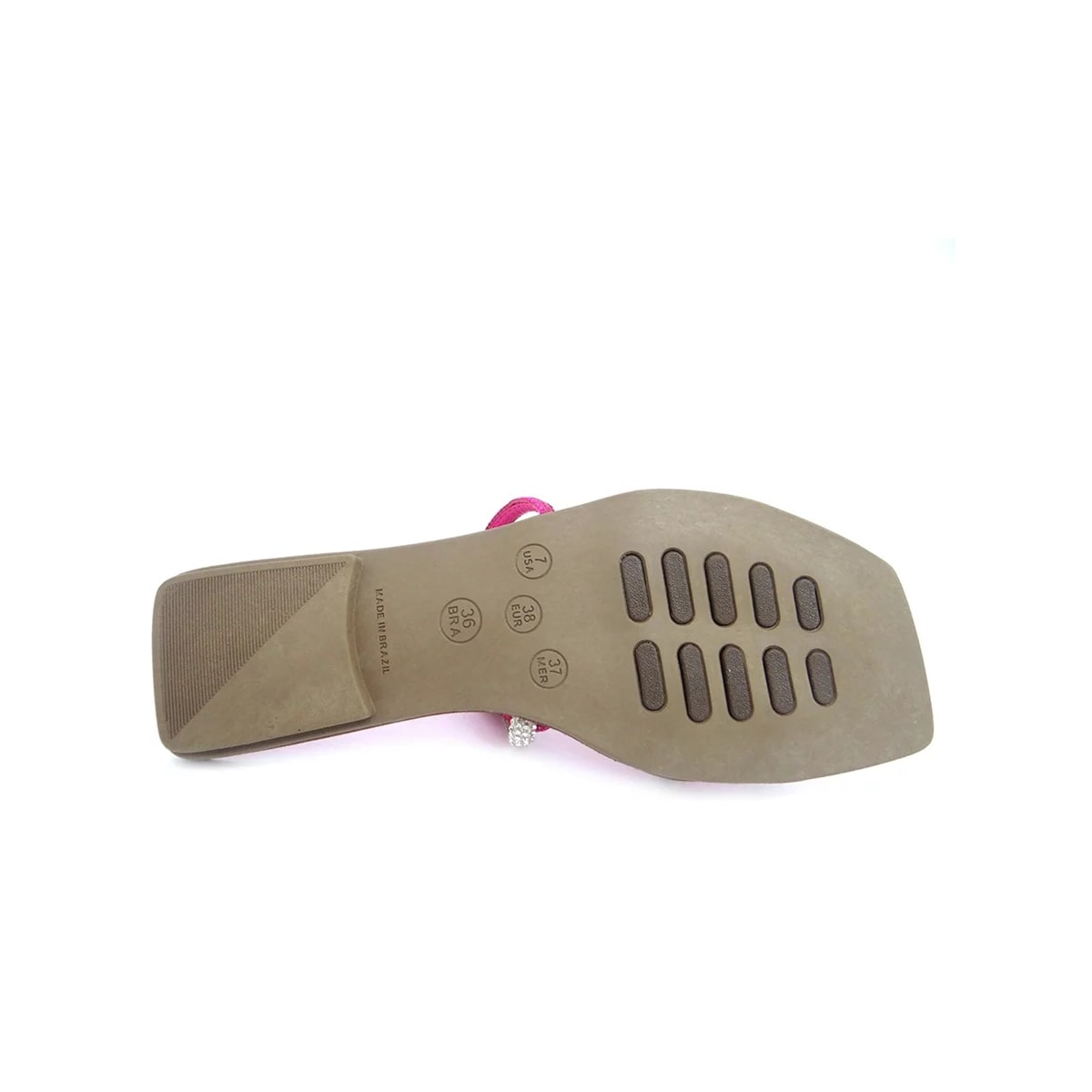 Chinelo Via Jupiter Rasteira 8725 Pink/Cristal