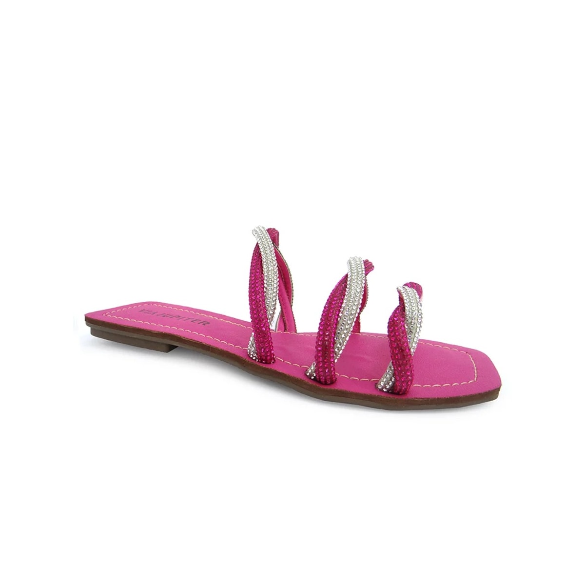 Chinelo Via Jupiter Rasteira 8725 Pink/Cristal Chinelo Via Jupiter Rasteira 8725 Pink/Cristal