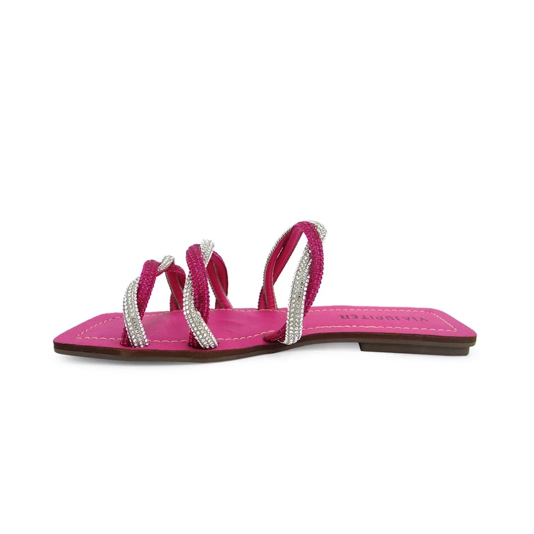 Chinelo Via Jupiter Rasteira 8725 Pink/Cristal Chinelo Via Jupiter Rasteira 8725 Pink/Cristal