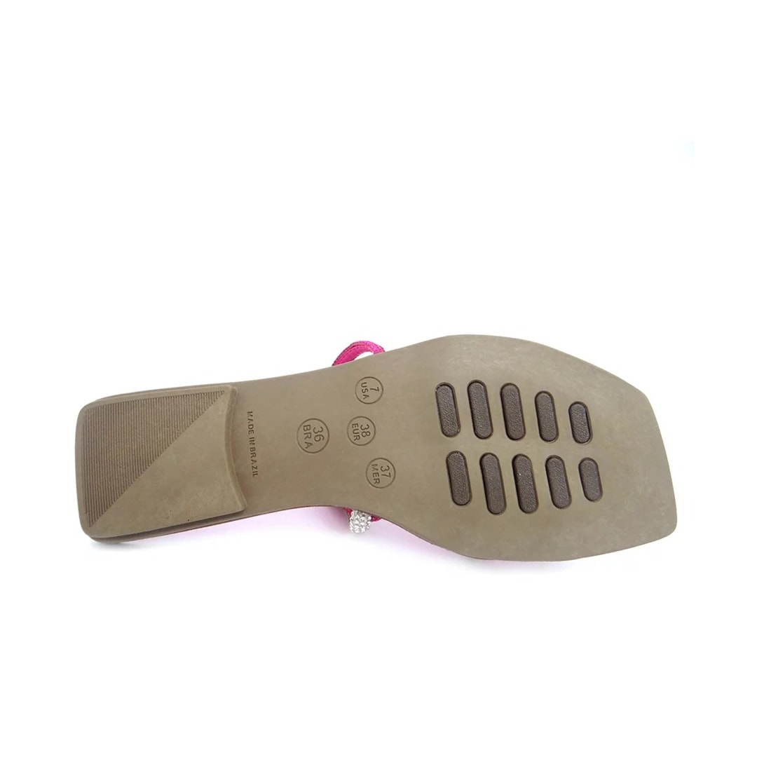 Chinelo Via Jupiter Rasteira 8725 Pink/Cristal
