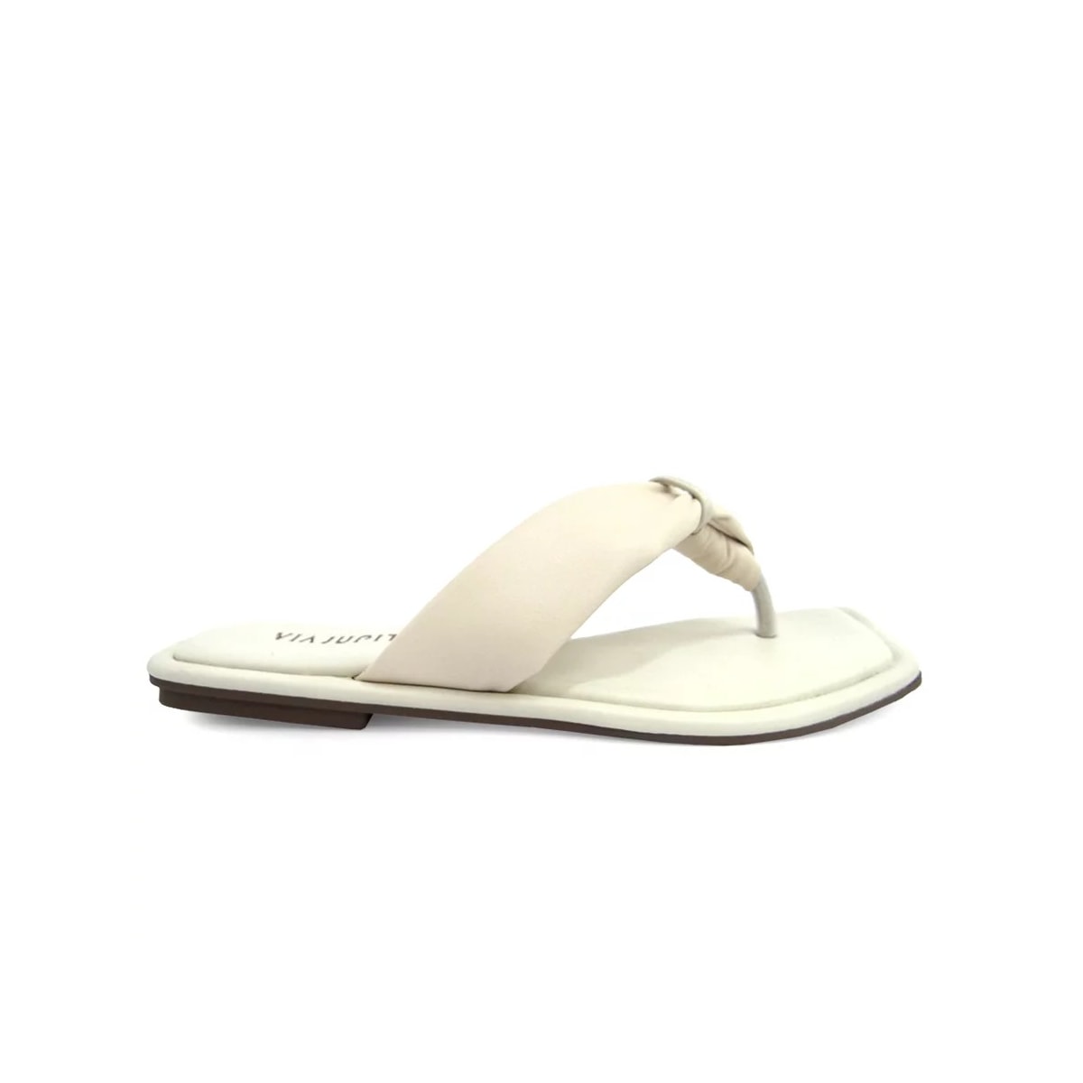 Chinelo Via Júpiter Rasteira 8813 Off White