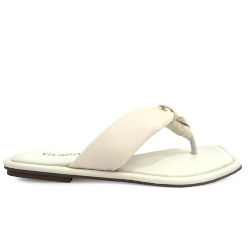 Detalhe - Chinelo Via Júpiter Rasteira 8813 Off White