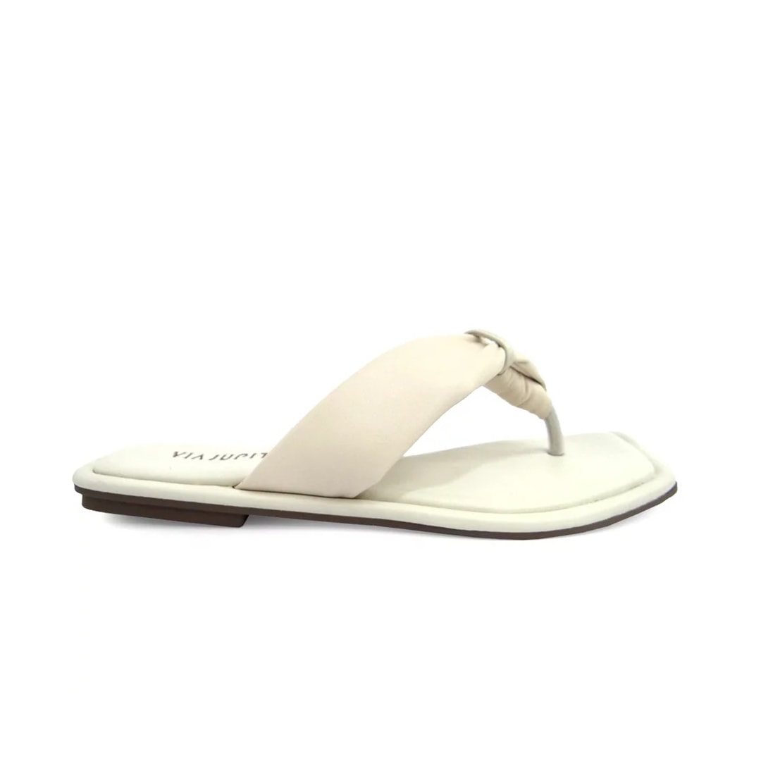 Chinelo Via Júpiter Rasteira 8813 Off White