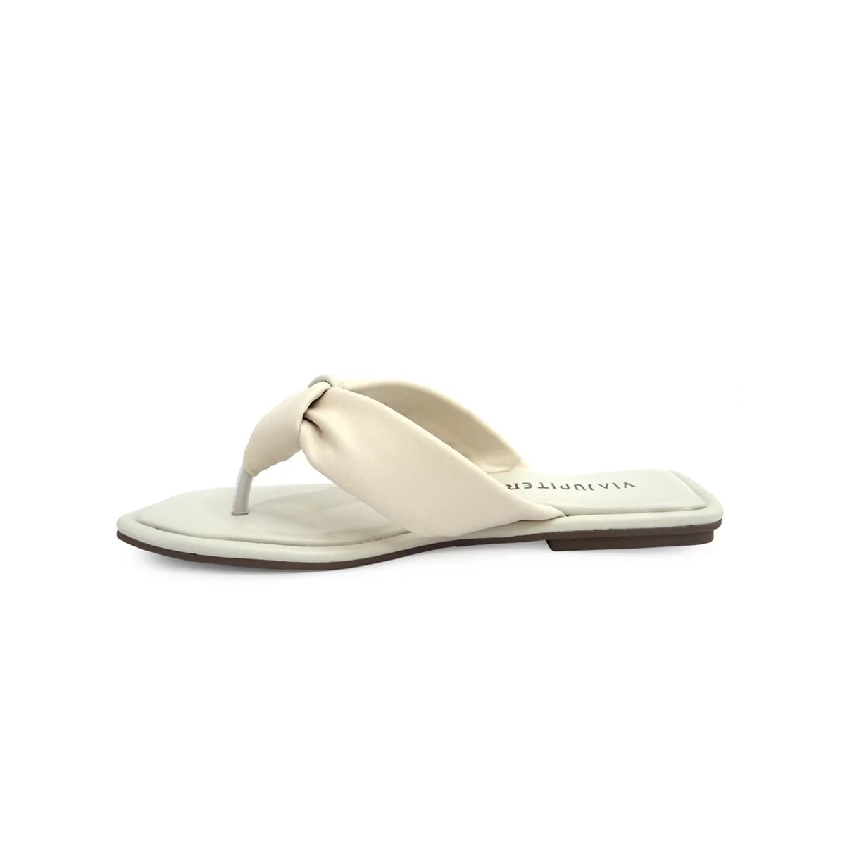 Chinelo Via Júpiter Rasteira 8813 Off White