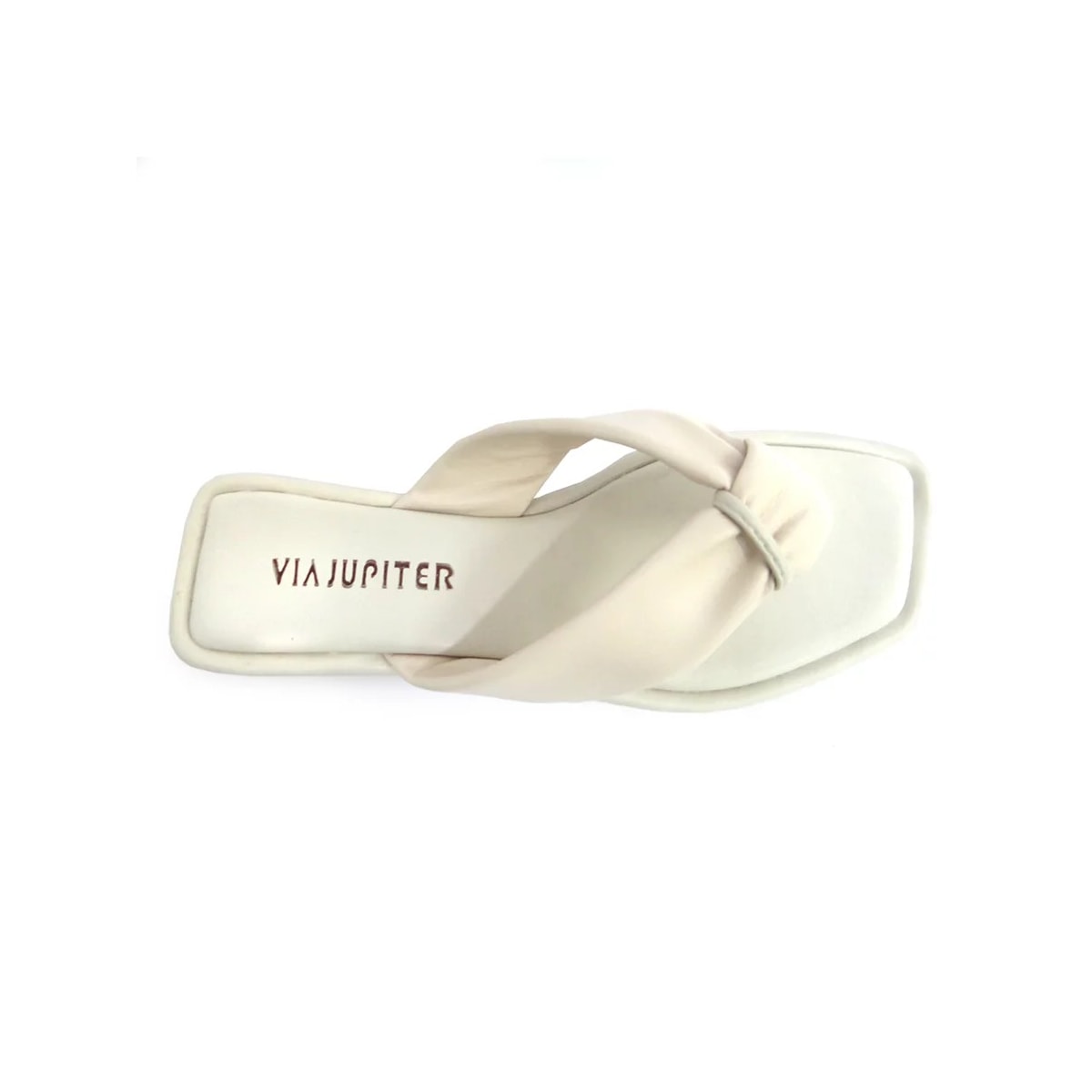 Chinelo Via Júpiter Rasteira 8813 Off White