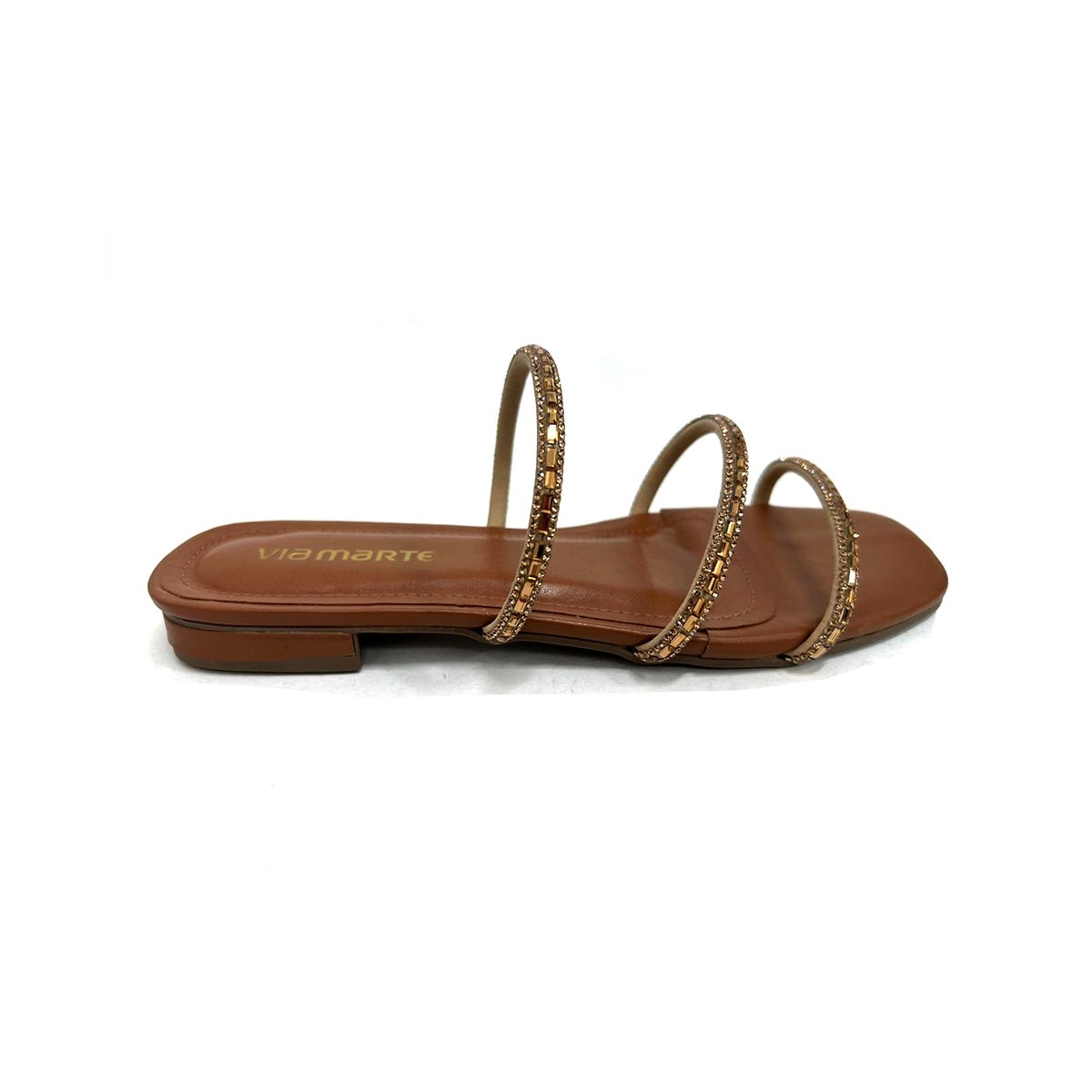 Chinelo Via Marte Rasteira 202-009-01 Ganache Chinelo Via Marte Rasteira 202-009-01 Ganache