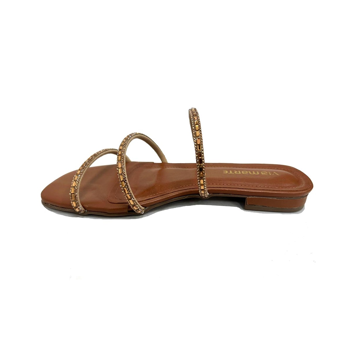 Chinelo Via Marte Rasteira 202-009-01 Ganache Chinelo Via Marte Rasteira 202-009-01 Ganache