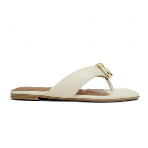 Detalhe - Chinelo Vizzano Rasteira De Dedo 6513.217 Branco Off