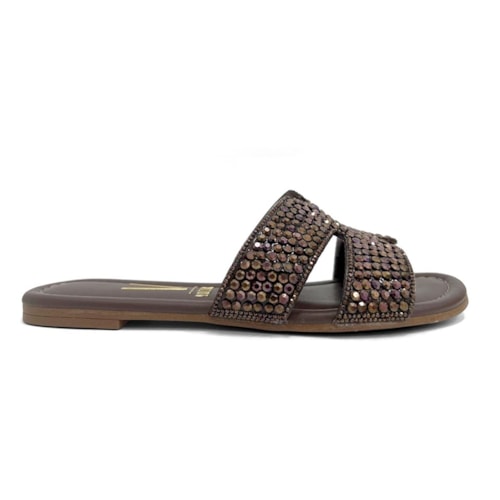 Detalhe - Chinelo Vizzano Rasteira Gaspea 6371.1005 Chocolate