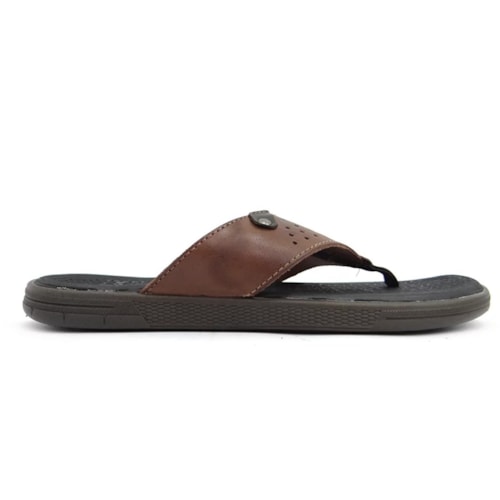 Chinelo West Coast de Couro Masculino 203513 Cafe