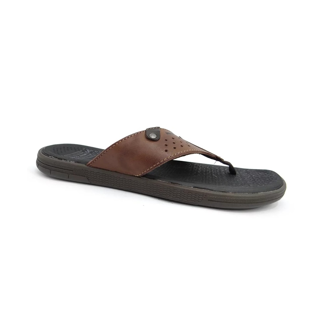 Chinelo West Coast de Couro Masculino 203513 Cafe