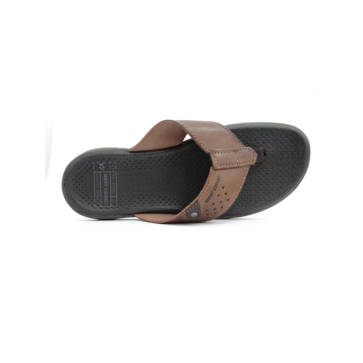 Chinelo West Coast de Couro Masculino 203513 Cafe Chinelo West Coast de Couro Masculino 203513 Cafe