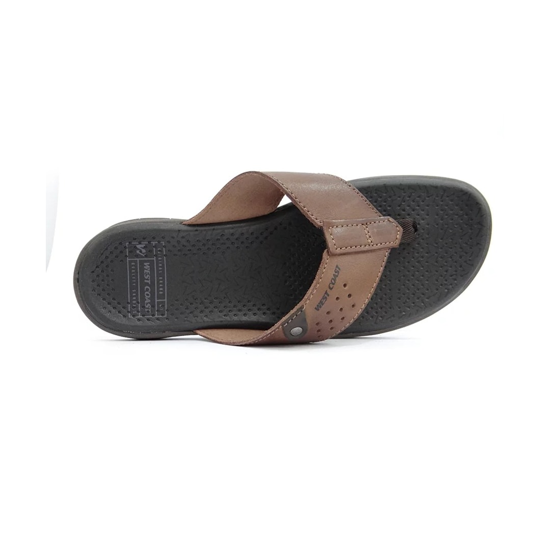 Chinelo West Coast de Couro Masculino 203513 Cafe Chinelo West Coast de Couro Masculino 203513 Cafe