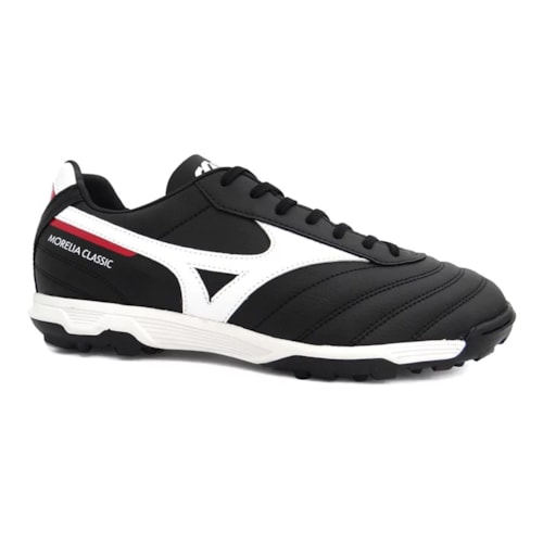 Chuteira Mizuno Society Morelia Classics As Preto/Branco