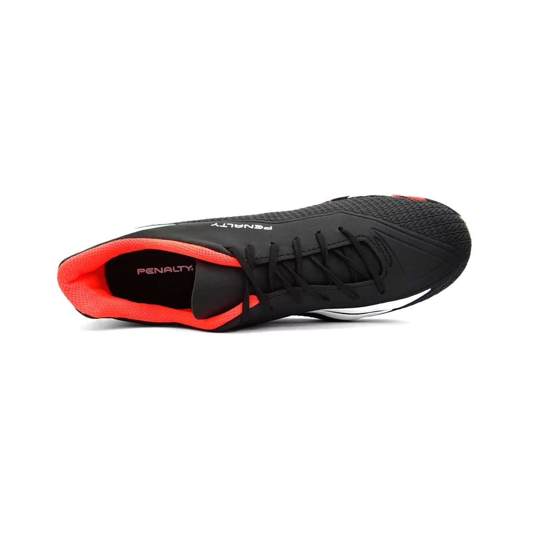 Chuteira Penalty Society Furia Y-2 Preto/Branco/Coral Chuteira Penalty Society Furia Y-2 Preto/Branco/Coral