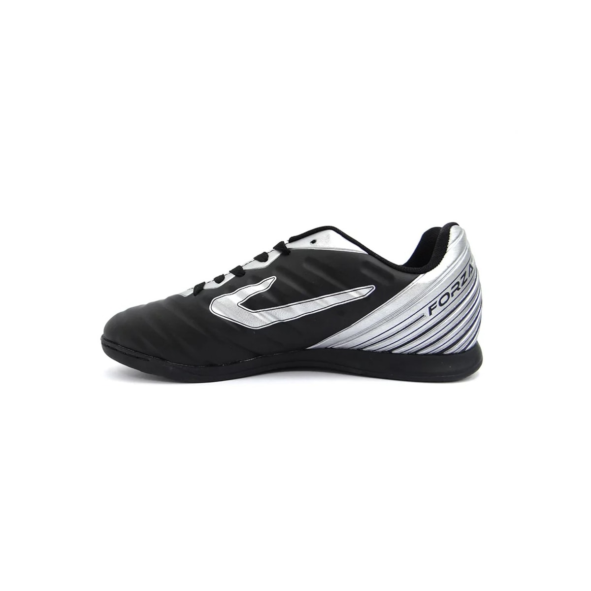 Chuteira Topper Futsal Forza Tp022 Preto/Prata Chuteira Topper Futsal Forza Tp022 Preto/Prata