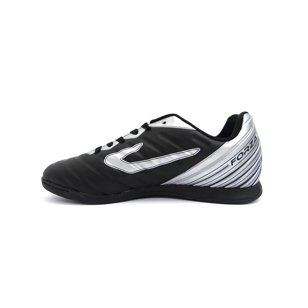 Chuteira Topper Futsal Forza Tp022 Preto/Prata Chuteira Topper Futsal Forza Tp022 Preto/Prata