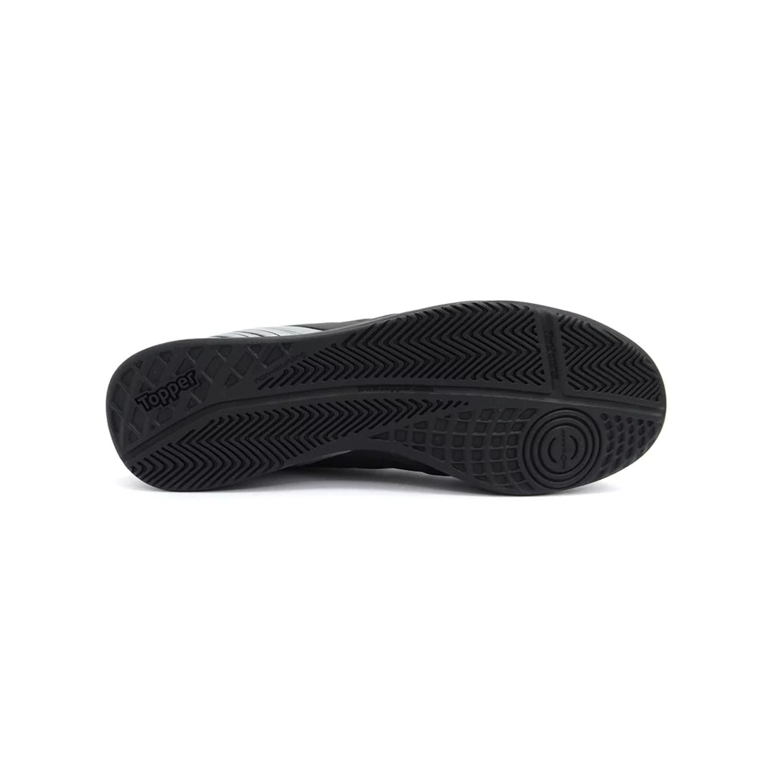 Chuteira Topper Futsal Forza Tp022 Preto/Prata