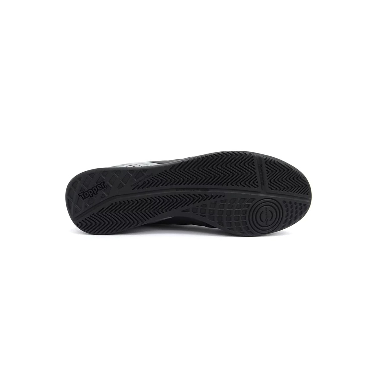 Chuteira Topper Futsal Forza Tp022 Preto/Prata