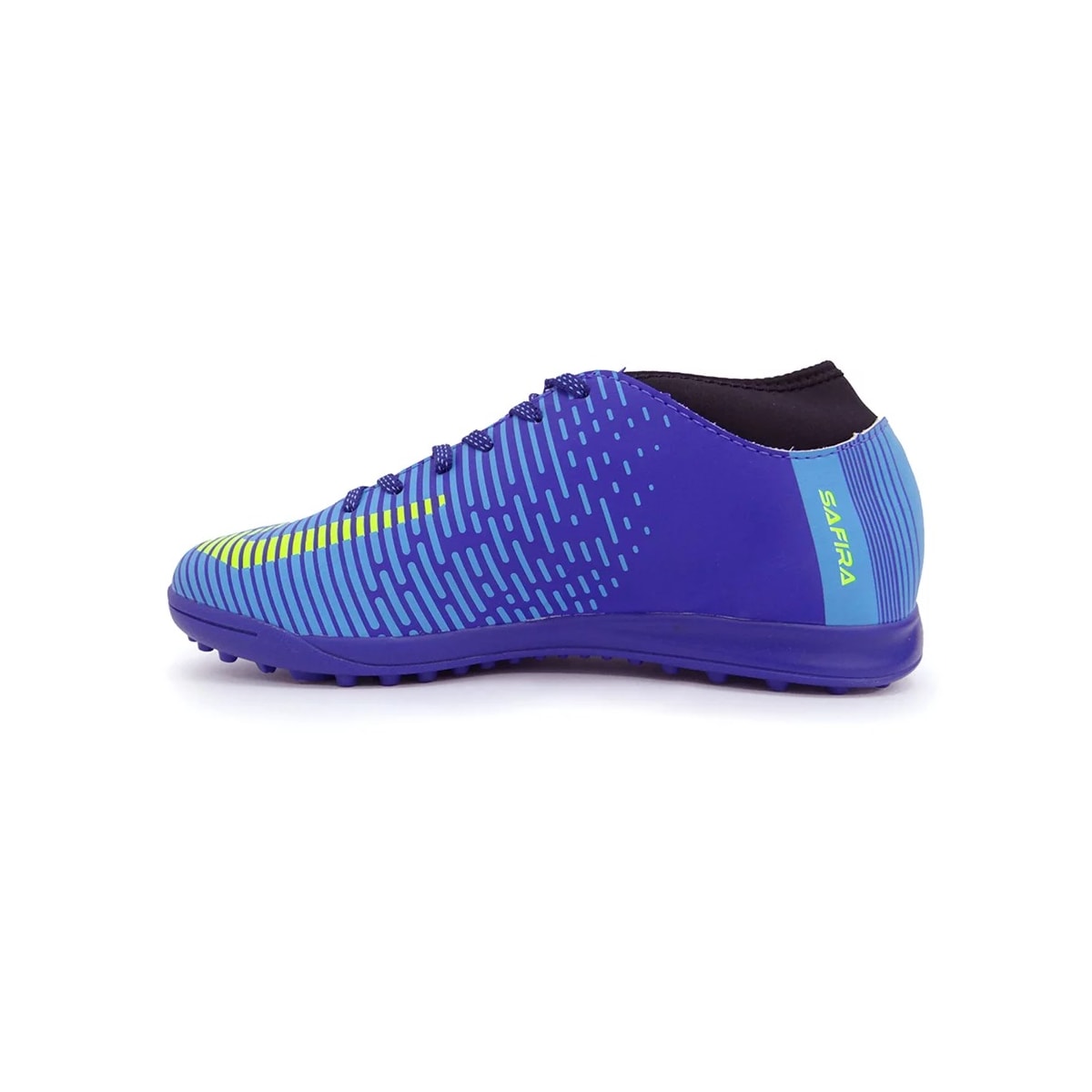 Chuteira Topper Society Safira Tp0276 Azul/Amarelo Neon Chuteira Topper Society Safira Tp0276 Azul/Amarelo Neon