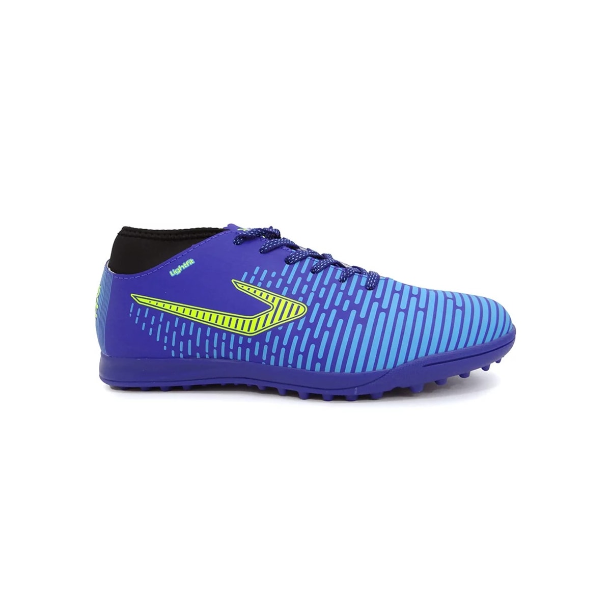 Chuteira Topper Society Safira Tp0276 Azul/Amarelo Neon Chuteira Topper Society Safira Tp0276 Azul/Amarelo Neon