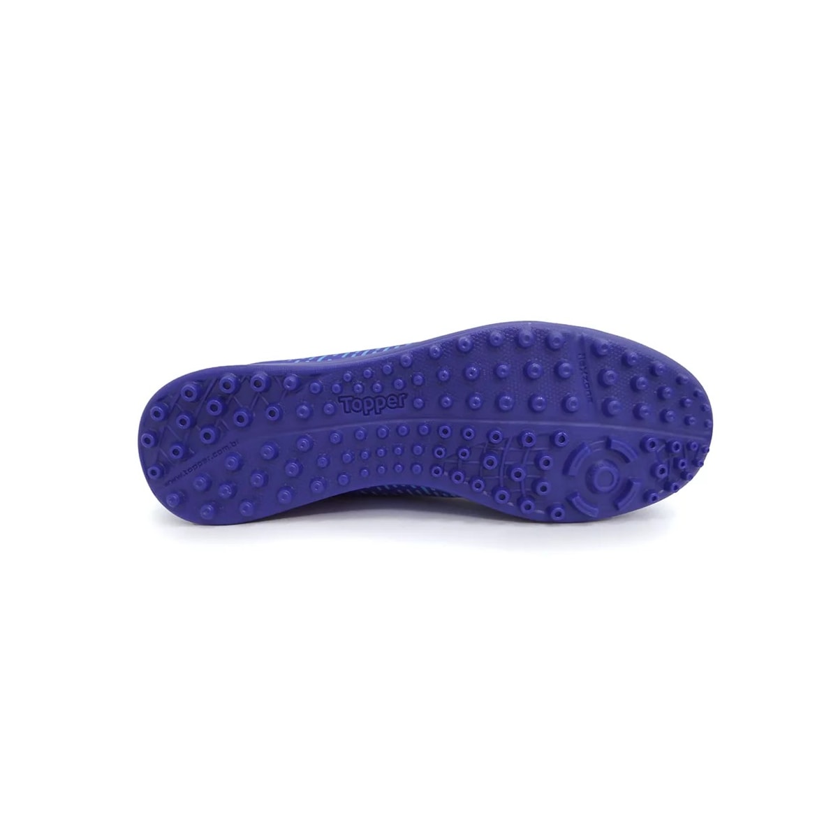 Chuteira Topper Society Safira Tp0276 Azul/Amarelo Neon Chuteira Topper Society Safira Tp0276 Azul/Amarelo Neon