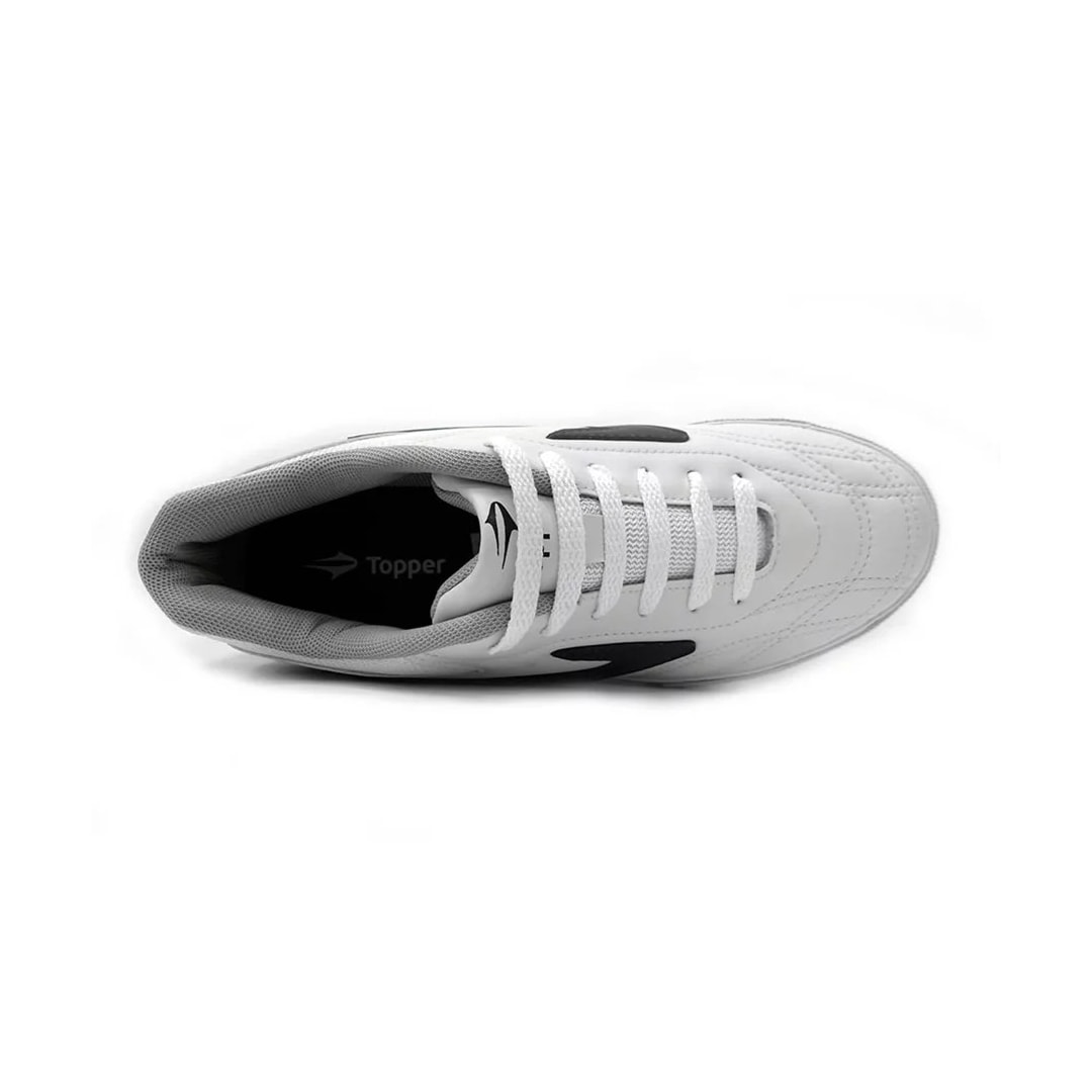 ChuteiraTopper Futsal Dominator III Branco/Azul/Marinho