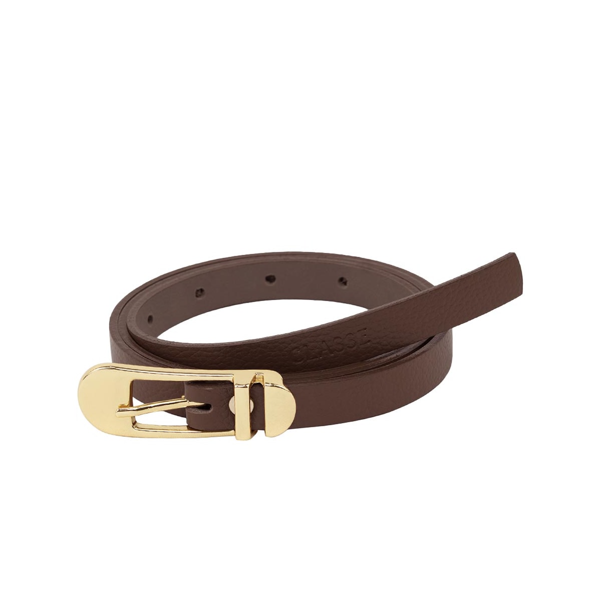 Cinto Classe Feminino Fino De Couro Cf165 Chocolate Cinto Classe Feminino Fino De Couro Cf165 Chocolate