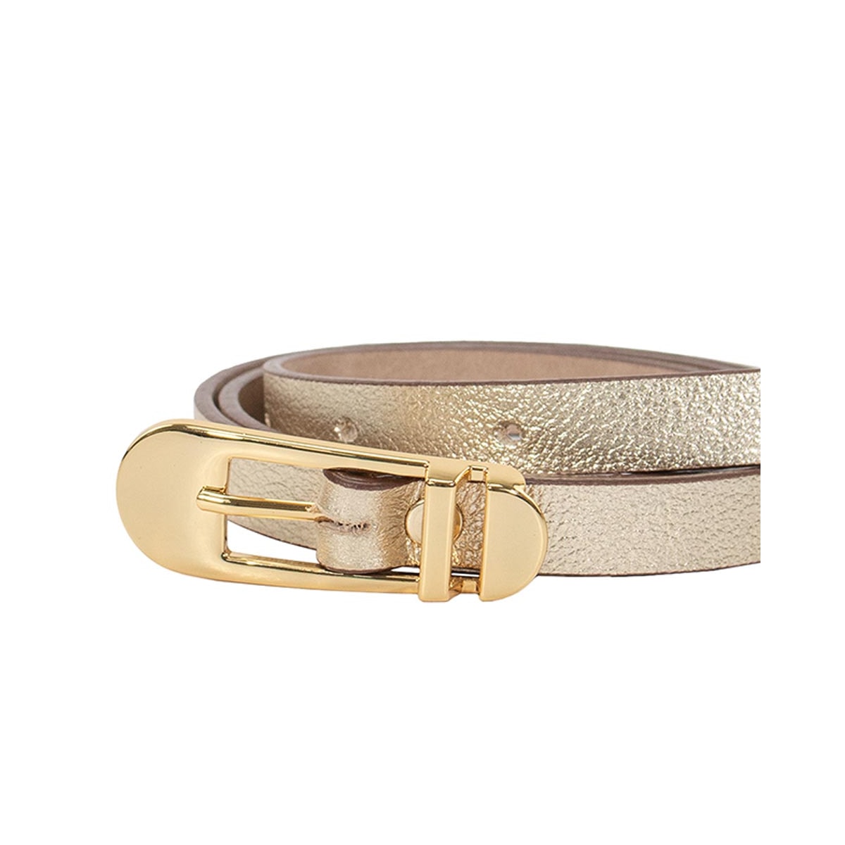 Cinto Classe Feminino Fino De Couro Cf165 Ouro Cinto Classe Feminino Fino De Couro Cf165 Ouro