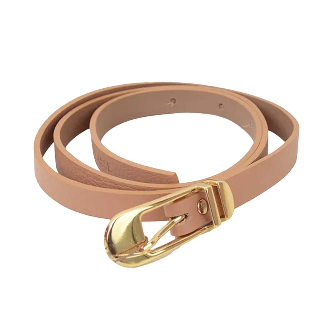 Cinto Classe Feminino Fino De Couro Cf165 Tan Cinto Classe Feminino Fino De Couro Cf165 Tan