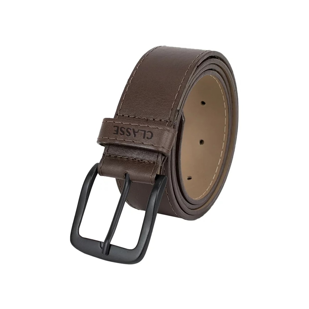 Cinto Classe Masculino Casual De Couro Cm86 Brown Cinto Classe Masculino Casual De Couro Cm86 Brown