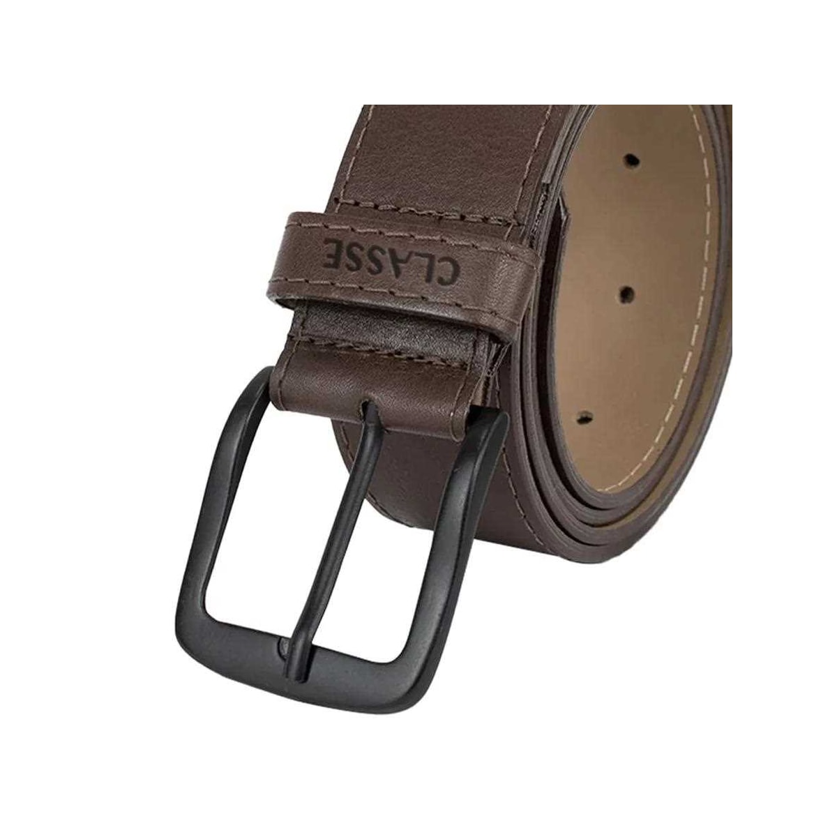 Cinto Classe Masculino Casual De Couro Cm86 Brown Cinto Classe Masculino Casual De Couro Cm86 Brown