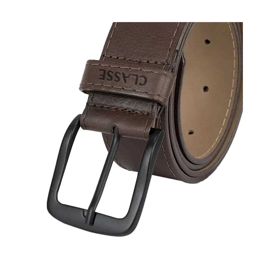 Cinto Classe Masculino Casual De Couro Cm86 Brown Cinto Classe Masculino Casual De Couro Cm86 Brown
