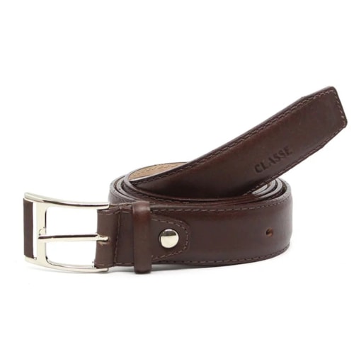 Cinto Classe Masculino de Couro Cm11 Brown