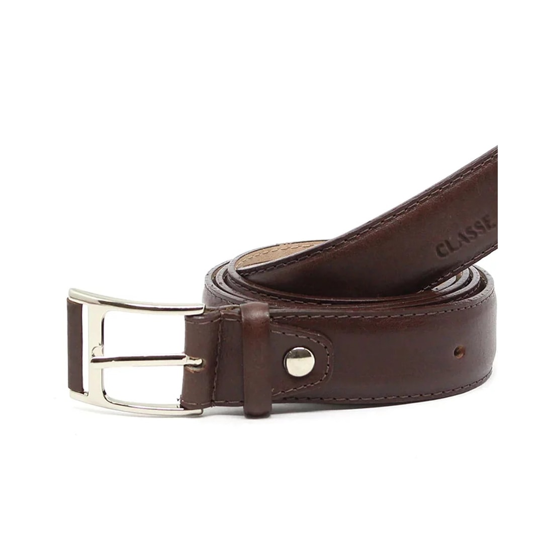 Cinto Classe Masculino de Couro Cm11 Brown Cinto Classe Masculino de Couro Cm11 Brown