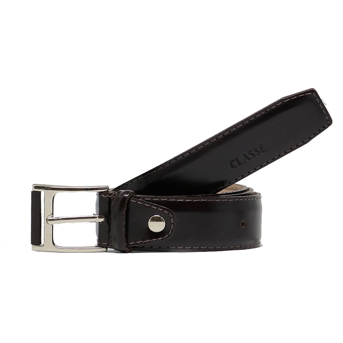 Cinto Classe Masculino de Couro Cm11 Cafe Cinto Classe Masculino de Couro Cm11 Cafe