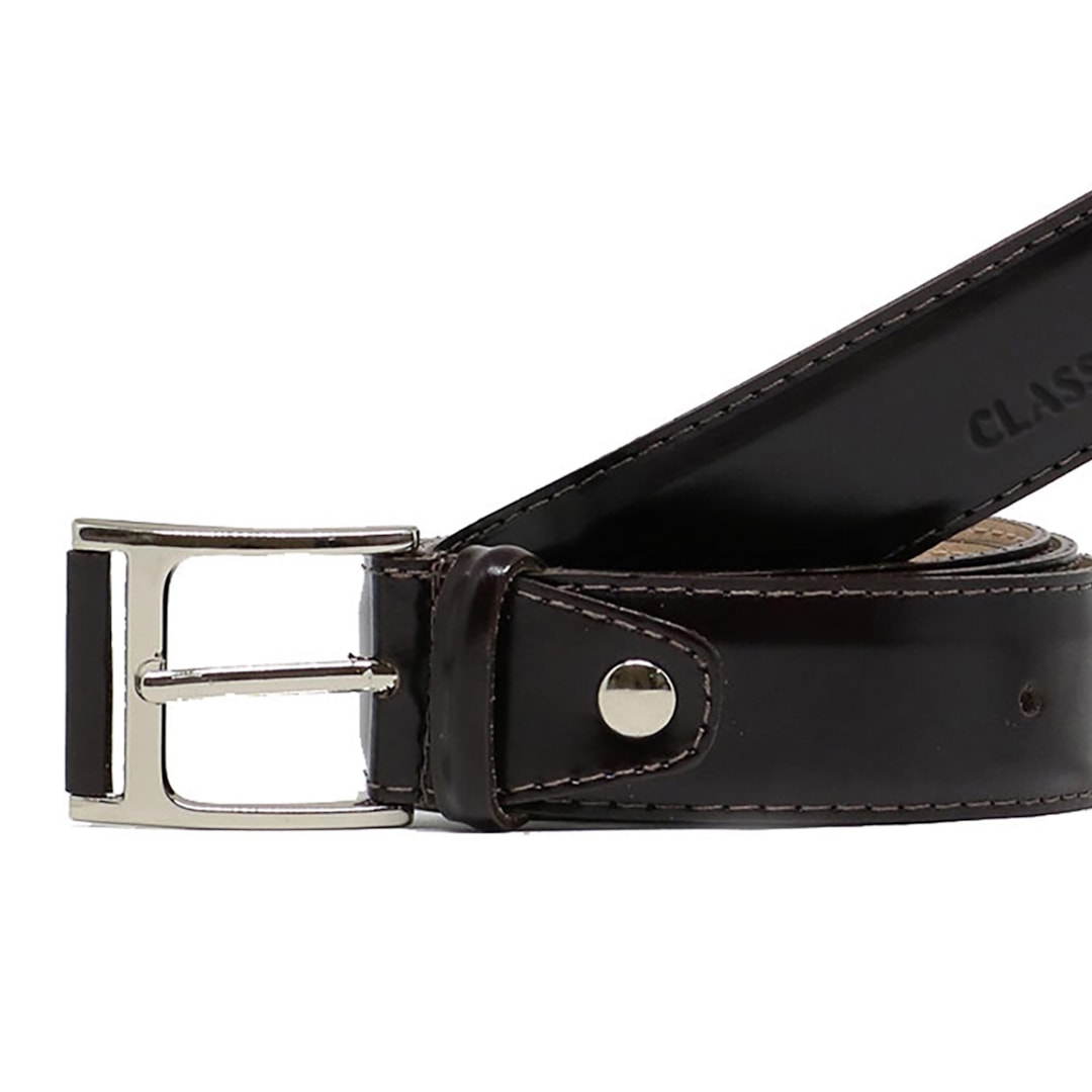Cinto Classe Masculino de Couro Cm11 Cafe Cinto Classe Masculino de Couro Cm11 Cafe