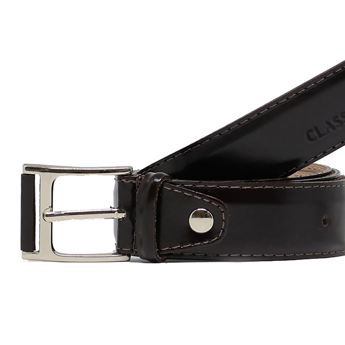 Cinto Classe Masculino de Couro Cm11 Cafe Cinto Classe Masculino de Couro Cm11 Cafe