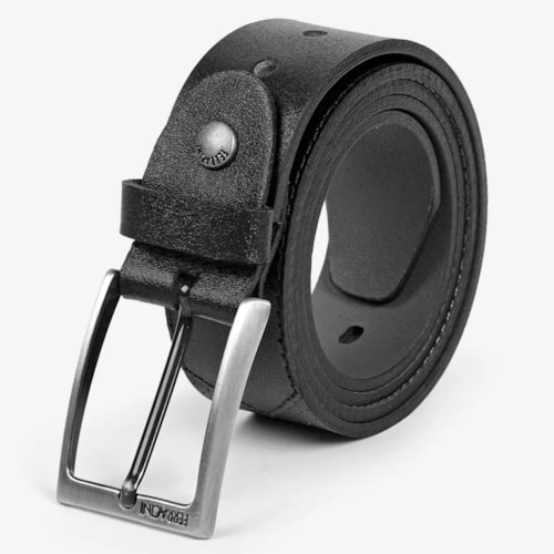Cinto Ferracini Masculino De Couro Fc667 Preto