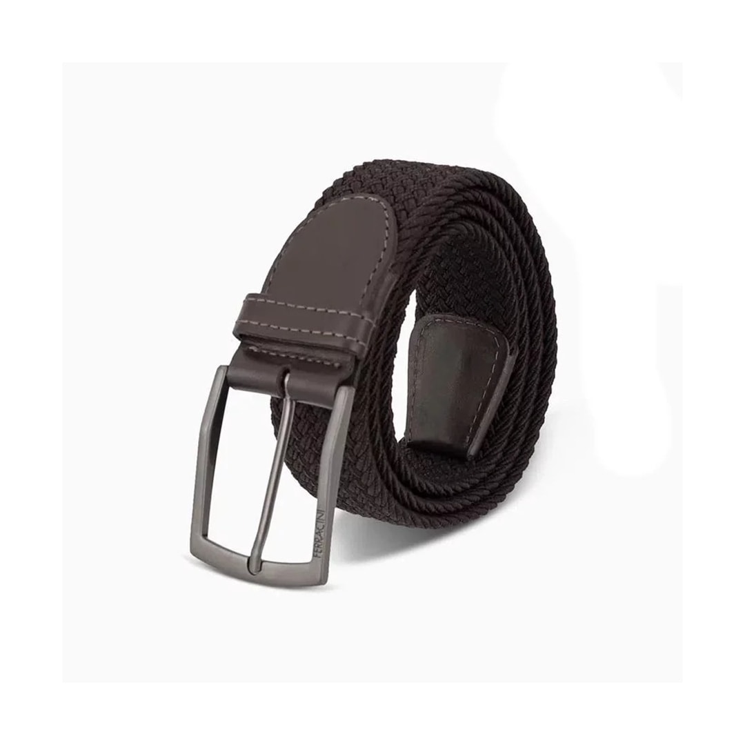 Cinto Ferracini Masculino Elastico Com Couro Fc606 Cafe