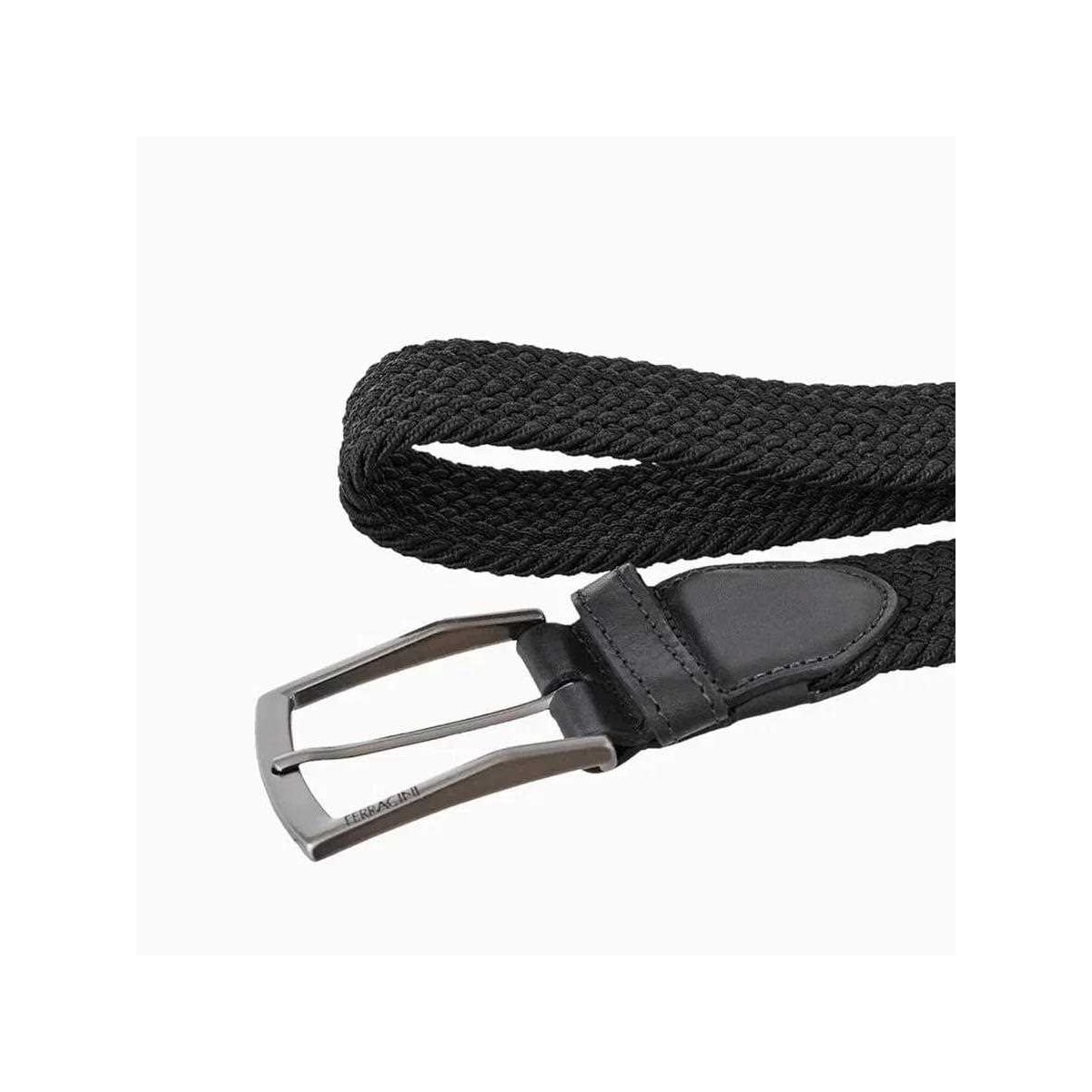 Cinto Ferracini Masculino Elastico Com Couro Fc606 Preto Cinto Ferracini Masculino Elastico Com Couro Fc606 Preto