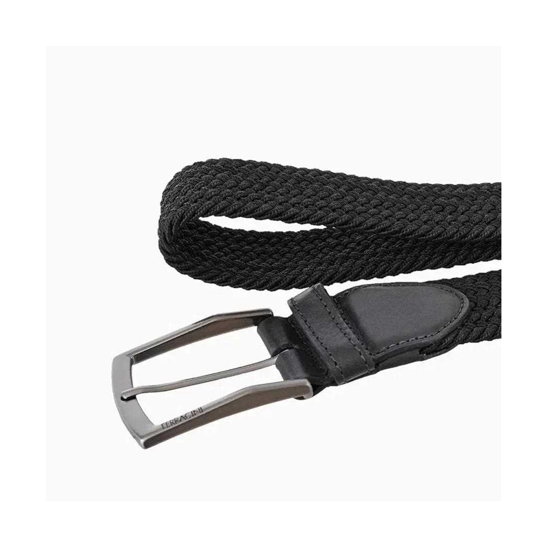Cinto Ferracini Masculino Elastico Com Couro Fc606 Preto Cinto Ferracini Masculino Elastico Com Couro Fc606 Preto