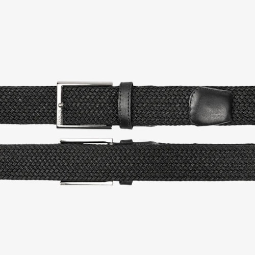 Detalhe - Cinto Ferracini Masculino Em Couro E Elástico Fc675 Preto