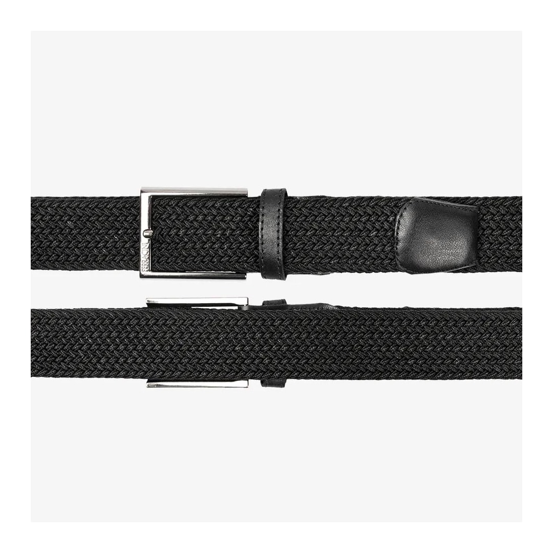 Cinto Ferracini Masculino Em Couro E Elástico Fc675 Preto Cinto Ferracini Masculino Em Couro E Elástico Fc675 Preto