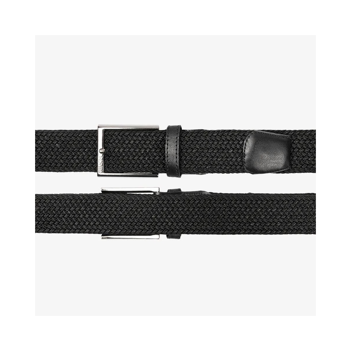 Cinto Ferracini Masculino Em Couro E Elástico Fc675 Preto Cinto Ferracini Masculino Em Couro E Elástico Fc675 Preto
