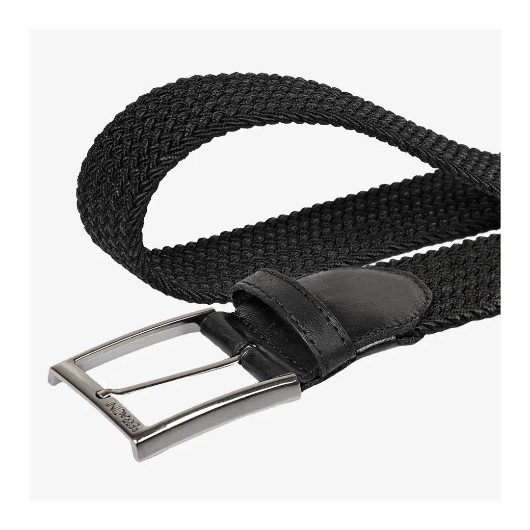 Cinto Ferracini Masculino Em Couro E Elástico Fc675 Preto